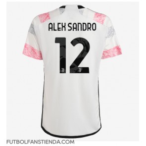 Juventus Alex Sandro #12 Segunda Equipación 2023-24 Manga Corta